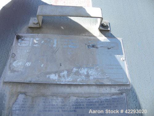 Used Marley 220 Series Single Cell Cooling Tower, 200 Ton, Model 221-221. Galvanized steel housing. Designed to cool 600 GPM from 95 deg F (Hot) to 85 deg F (Cold) at 78 deg F Wet Bulb. 84’’ Diameter...