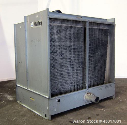 Used Marley Series 4800 Aquatower Single Cell Cooling Tower, Model 4862, Approximately 125 Nominal Tons. Galvanized steel housing. Designed to cool 750 gallons per minute. Approximately 52’’ diameter...