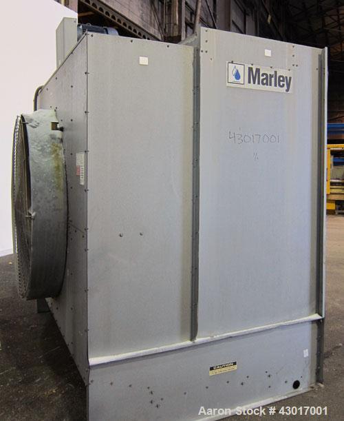 Used Marley Series 4800 Aquatower Single Cell Cooling Tower, Model 4862, Approximately 125 Nominal Tons. Galvanized steel housing. Designed to cool 750 gallons per minute. Approximately 52’’ diameter...