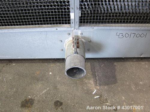 Used Marley Series 4800 Aquatower Single Cell Cooling Tower, Model 4862, Approximately 125 Nominal Tons. Galvanized steel housing. Designed to cool 750 gallons per minute. Approximately 52’’ diameter...