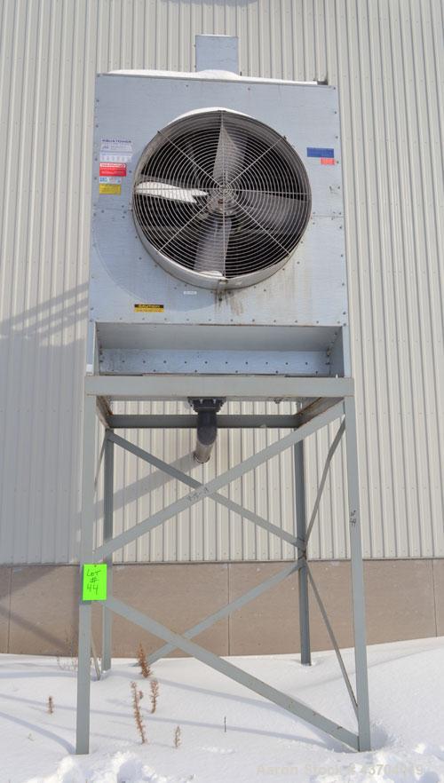 Used Marley cooling tower, 56 Tons, Model 494C. Galvanized housing, rated approximate 170 gallons per minute, 95 degrees F hot, 84 degrees F cold, 77 dgrees F entering wet bulb. Mounted on a frame. B...