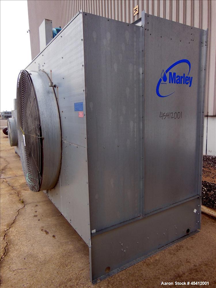 Used- Marley Aquatower Single Cell Cooling Tower, Model 496B. Approximately 126 nominal tons, galvanized steel housing. Desi...