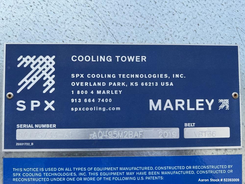 Used Marley Cooling Tower, Model AQ495M2BAF. app