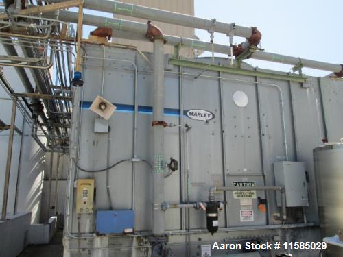 Used- Marley Cooling Tower, Model NC 5121. 450 ton, AB controls, 20 hp centrifugal pump. 6" x 6", 3 phase 60 cycle 230/460 v...