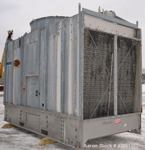 Used Marley NC Series Single Cell Cooling Tower, 180 Ton, Model NC1021CM. Galvanized steel housing, stainless steel bottom pan. 72’’ Diameter fan, driven by a 10hp, 3/60/230/460 volt, 1735 rpm motor.