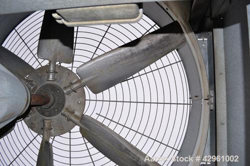 Used Marley NC Series Single Cell Cooling Tower, 180 Ton, Model NC1021CM. Galvanized steel housing, stainless steel bottom pan. 72’’ Diameter fan, driven by a 10hp, 3/60/230/460 volt, 1735 rpm motor.