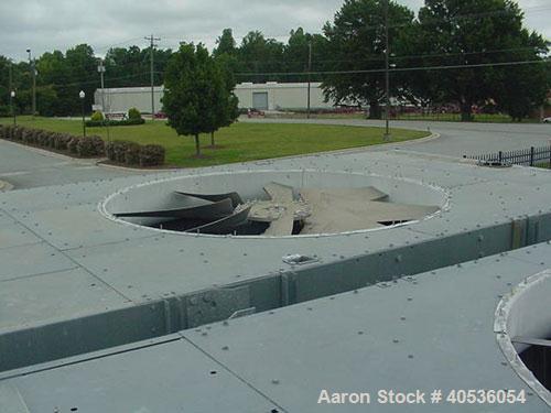 Used Marley Model NC5201CS Serial Cooling Tower, 403 ton. Cooling 1209 GPM of water from 95 deg F to 85 deg F at a 78 deg F wet bulb at 20 hp fan motor. Dimensions: 18'9" wide x 10'10 3/4" long x 12'...