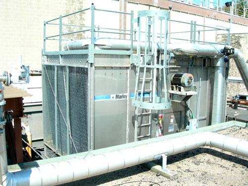 Used- Marley Cooling Tower, 333.33 tons, model NC5211SM, Stainless steel.Single cell. 1000 gallons per minute. Approximately...