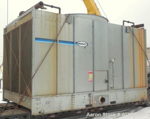 Used Marley NC Series Crossflow Cooling Tower, 475 nominal tons, model NC6101GM. Galvanized construction. Rated capacity 1,425 gallons per minute. 120’’ diameter fan, driven by a 20 hp, 3/60/460 volt...