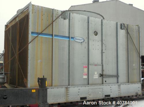 Used Marley NC Series Crossflow Cooling Tower, 475 nominal tons, model NC6101GM. Galvanized construction. Rated capacity 1,425 gallons per minute. 120’’ diameter fan, driven by a 20 hp, 3/60/460 volt...