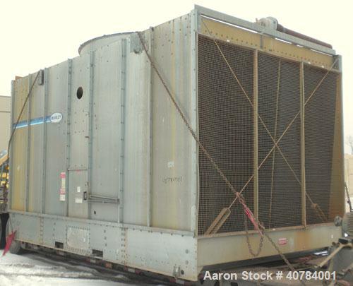 Used Marley NC Series Crossflow Cooling Tower, 475 nominal tons, model NC6101GM. Galvanized construction. Rated capacity 1,425 gallons per minute. 120’’ diameter fan, driven by a 20 hp, 3/60/460 volt...