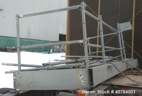 Used Marley NC Series Crossflow Cooling Tower, 475 nominal tons, model NC6101GM. Galvanized construction. Rated capacity 1,425 gallons per minute. 120’’ diameter fan, driven by a 20 hp, 3/60/460 volt...