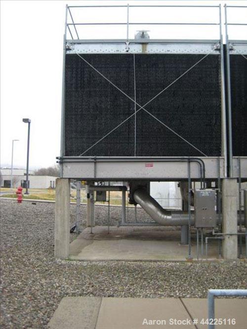 Used Marley Cooling Tower, Model NC8309-E2CS, Approximately 1126 Tons. Nominally rated 16.9 mm btu/hr, 3380 gpm flow rate, 25 hp fan, 460 volt. Serial #205632-NC8309E-2CS-01. Built 2001.