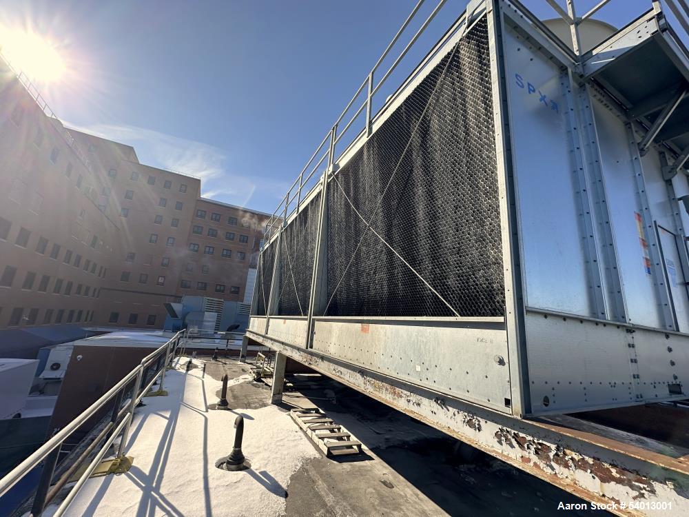 Used Marley NC8407UAS3GGF 3-Cell Crossflow Cooling Tower – 2100 Tons, 6300 GPM, 2018
