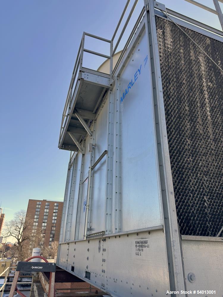 Used Marley NC8407UAS3GGF 3-Cell Crossflow Cooling Tower – 2100 Tons, 6300 GPM, 2018