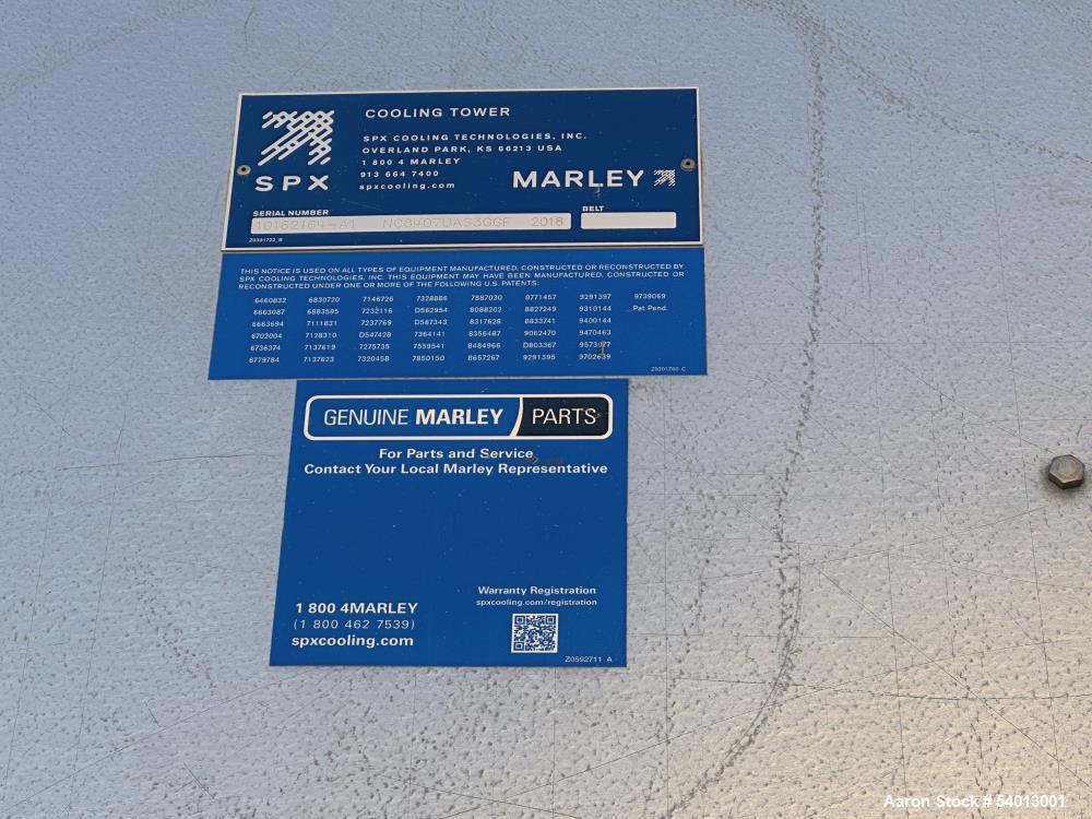 Used Marley NC8407UAS3GGF 3-Cell Crossflow Cooling Tower – 2100 Tons, 6300 GPM, 2018