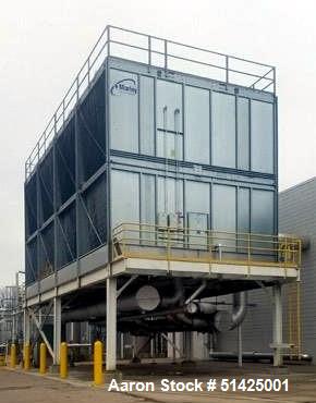 Used SPX Marley NC Crossflow Cooling Tower, Model NC 8413, Stainless steel Pan.