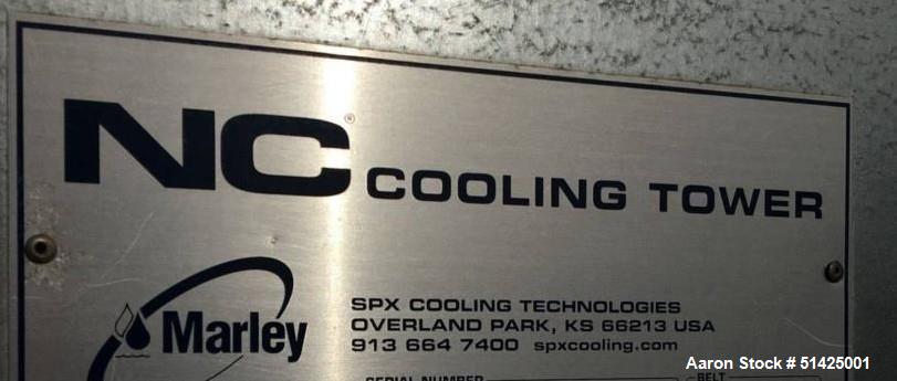Used SPX Marley NC Crossflow Cooling Tower, Model NC 8413, Stainless steel Pan.