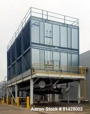 Used- SPX Marley NC Crossflow Cooling Tower, Model NC 8413, Stainless steel Pan.