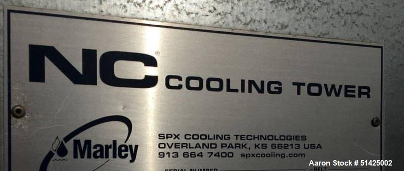 Used SPX Marley NC Crossflow Cooling Tower, Model NC 8413, Stainless steel Pan.