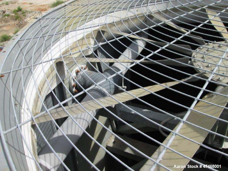 Used Marley Cooling Tower, Model NC 9201. 1200 gallons per minute of cooling water from 57 degrees F to 48 degrees F. Nominal rating 673 tons. Marley series 22.3 gear reducer, reduction ratio 6.12/1....