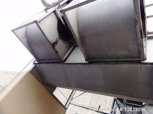 Used-Mojonnier Cooling Tower, 180 ton, model AEC149.  Galvanized housing with super heater for additional refrigeration capa...