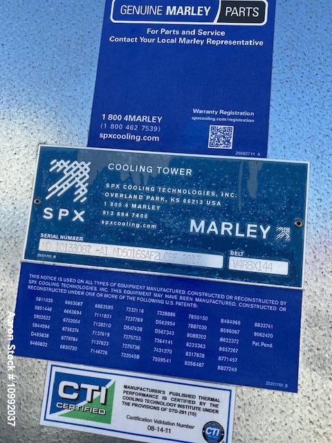 Used- SPX Cooling Technologies / Marley Counterflow Cooling Tower