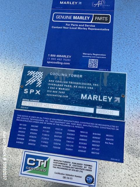 Used- SPX Cooling Technologies / Marley Counterflow Cooling Tower