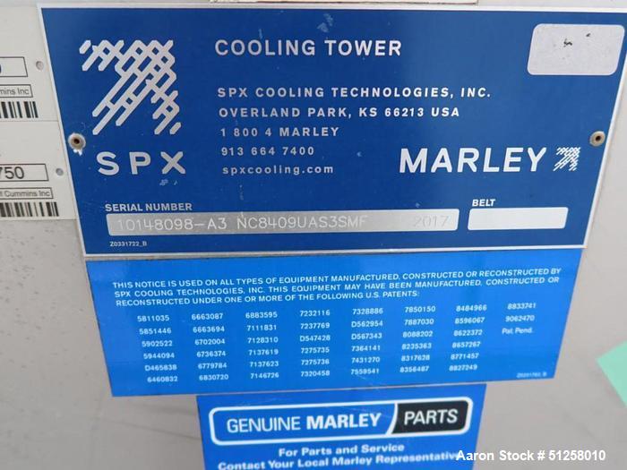 Used SPX Marley NC8409U Cooling Tower – 753 Nominal Tons | Built 2017 | High-Capacity Water Cooling