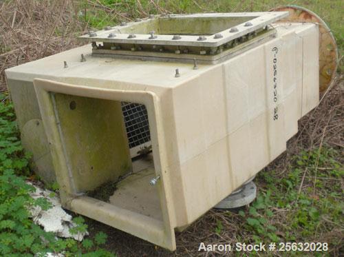 Used Tower Tech Cooling Tower, Approximate Tons, Model EF-378-301, Fiberglass Construction. Rated gallons per minute. Includes misc piping and legs.