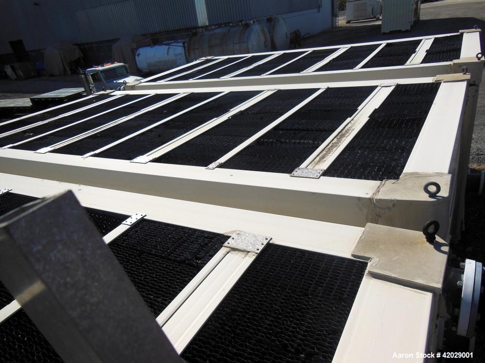 Used Tower Tech Modular Cooling Tower, approximately 2000 tons, model TTEF-288-319, fiberglass construction. Triple cell unit. Total 6000 gallons per minute, HWT-95.00, CWT-85.00, WBT-78.00. Includes...