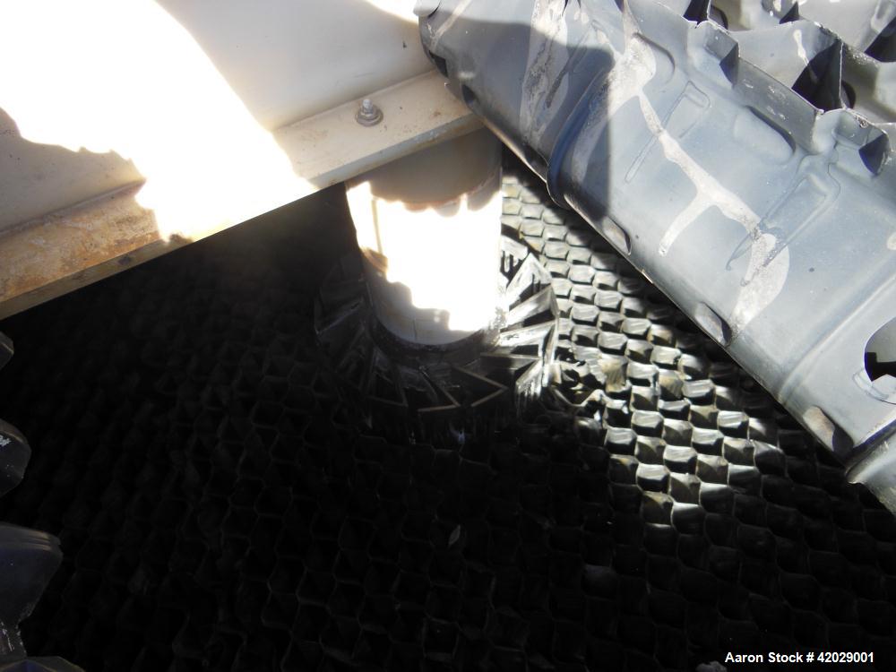 Used Tower Tech Modular Cooling Tower, approximately 2000 tons, model TTEF-288-319, fiberglass construction. Triple cell unit. Total 6000 gallons per minute, HWT-95.00, CWT-85.00, WBT-78.00. Includes...