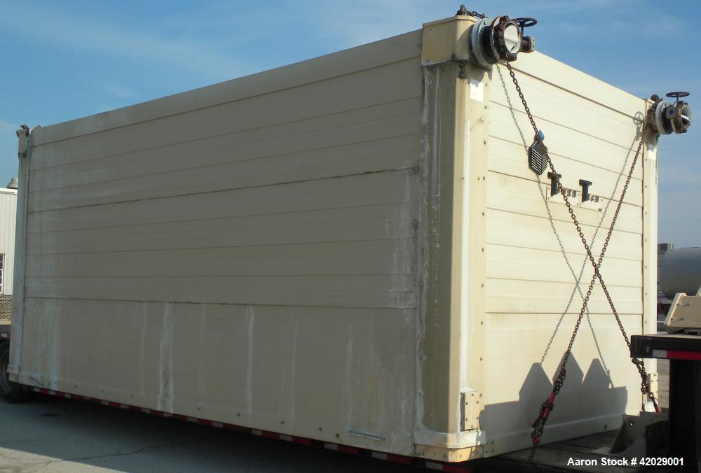 Used Tower Tech Modular Cooling Tower, approximately 2000 tons, model TTEF-288-319, fiberglass construction. Triple cell unit. Total 6000 gallons per minute, HWT-95.00, CWT-85.00, WBT-78.00. Includes...
