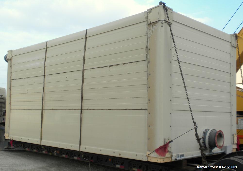 Used Tower Tech Modular Cooling Tower, approximately 2000 tons, model TTEF-288-319, fiberglass construction. Triple cell unit. Total 6000 gallons per minute, HWT-95.00, CWT-85.00, WBT-78.00. Includes...