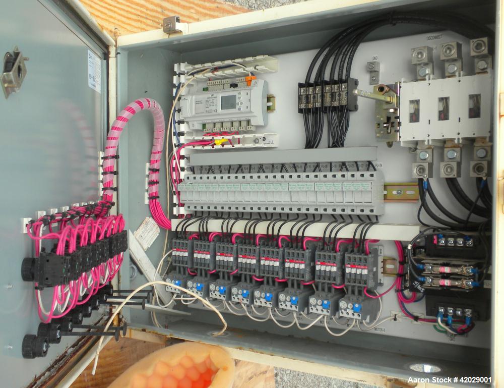 Used Tower Tech Modular Cooling Tower, approximately 2000 tons, model TTEF-288-319, fiberglass construction. Triple cell unit. Total 6000 gallons per minute, HWT-95.00, CWT-85.00, WBT-78.00. Includes...