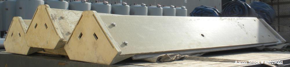 Used Tower Tech Modular Cooling Tower, approximately 2000 tons, model TTEF-288-319, fiberglass construction. Triple cell unit. Total 6000 gallons per minute, HWT-95.00, CWT-85.00, WBT-78.00. Includes...