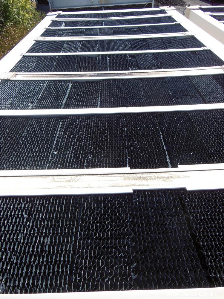 Used Tower Tech Modular Cooling Tower, approximately 2000 tons, model TTEF-288-319, fiberglass construction. Triple cell unit. Total 6000 gallons per minute, HWT-95.00, CWT-85.00, WBT-78.00. Includes...