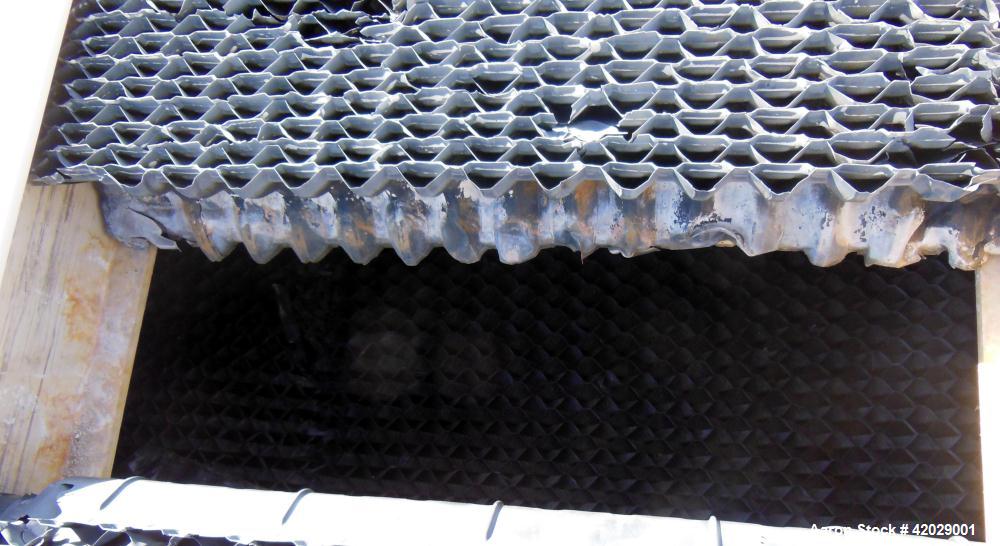 Used Tower Tech Modular Cooling Tower, approximately 2000 tons, model TTEF-288-319, fiberglass construction. Triple cell unit. Total 6000 gallons per minute, HWT-95.00, CWT-85.00, WBT-78.00. Includes...
