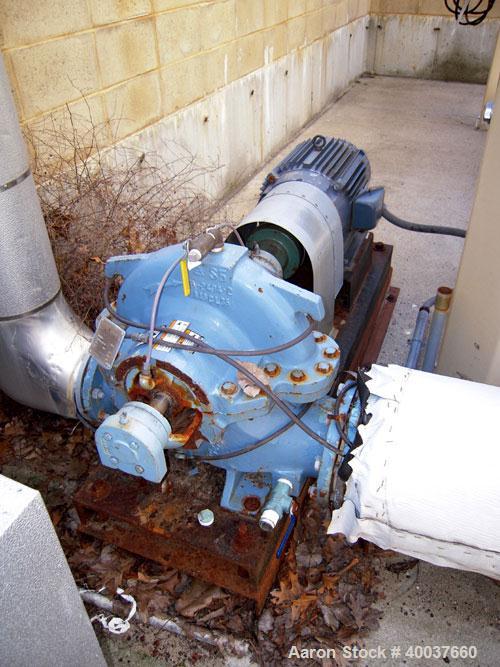Used Tower Tech Inc. Cooling Tower, 133 Tons, Model TTMT-72-319, Fiberglass Construction. Single cell, (2) approximately 42" diameter fans. Includes (2) 25hp pumps, and control panel. S/N # 1167-19-0...