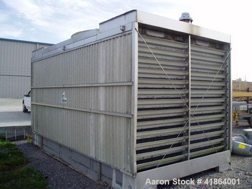 Used Tri-Thermal 300 Ton Stainless Steel Cooling Tower. Flow rate of approximately 900 gpm.