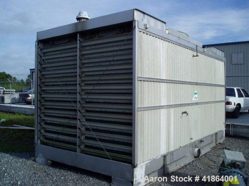 Used Tri-Thermal 300 Ton Stainless Steel Cooling Tower. Flow rate of approximately 900 gpm.