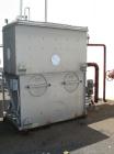 Used BAC Evaporative Condenser Cooling Tower, 36.75 ton, model C1721G. 3/4 Hp, 3/60/208-230/460 Volt, 3450 RPM blower. R717 refrigerant.
