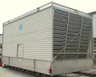 Used Baltimore Aircoil Series 3000 Induced Draft, Crossflow Single Cell Cooling Tower, Nominal 550 Tons, Model 33568WST. Fiberglass housing, 304 stainless steel cold and hot water basin. Vertical air...