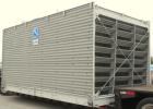 Used Baltimore Aircoil Series 3000 Induced Draft, Crossflow Single Cell Cooling Tower, Nominal 985 Tons, Model 3985A/V. Galvanized steel housing, 304 stainless steel cold water basin. Vertical air di...