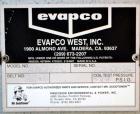 Used Evapco Closed Circuit Cooling Tower, Model ATW 276C. Nominal capacity 1066 tons. Galvanized steel housing, 304 stainless steel basin. Unit designed to cool 1600 gallons per minute from 95 degree...
