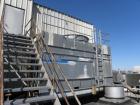 Used Marley 220 Series Single Cell Cooling Tower, 200 Ton, Model 221-221. Galvanized steel housing. Designed to cool 600 GPM from 95 deg F (Hot) to 85 deg F (Cold) at 78 deg F Wet Bulb. 84’’ Diameter...