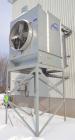 Used Marley cooling tower, 56 Tons, Model 494C. Galvanized housing, rated approximate 170 gallons per minute, 95 degrees F hot, 84 degrees F cold, 77 dgrees F entering wet bulb. Mounted on a frame. B...