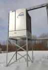 Used Marley cooling tower, 56 Tons, Model 494C. Galvanized housing, rated approximate 170 gallons per minute, 95 degrees F hot, 84 degrees F cold, 77 dgrees F entering wet bulb. Mounted on a frame. B...