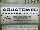 Used Marley Aquatower Single Cell Cooling Tower, Model 496B. Approximately 126 nominal tons, galvanized steel housing. Designed to cool 400 gallons per minute at 102 degrees F hot water, 87 degrees F...