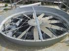 Used Marley Cooling Tower, Model NC 9201. 1200 gallons per minute of cooling water from 57 degrees F to 48 degrees F. Nominal rating 673 tons. Marley series 22.3 gear reducer, reduction ratio 6.12/1....